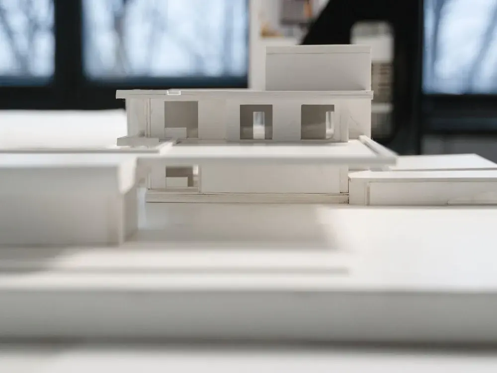 Architectural scale model illustrating spatial design
