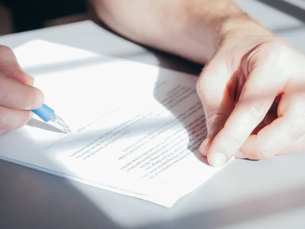 Reviewing and signing project documents