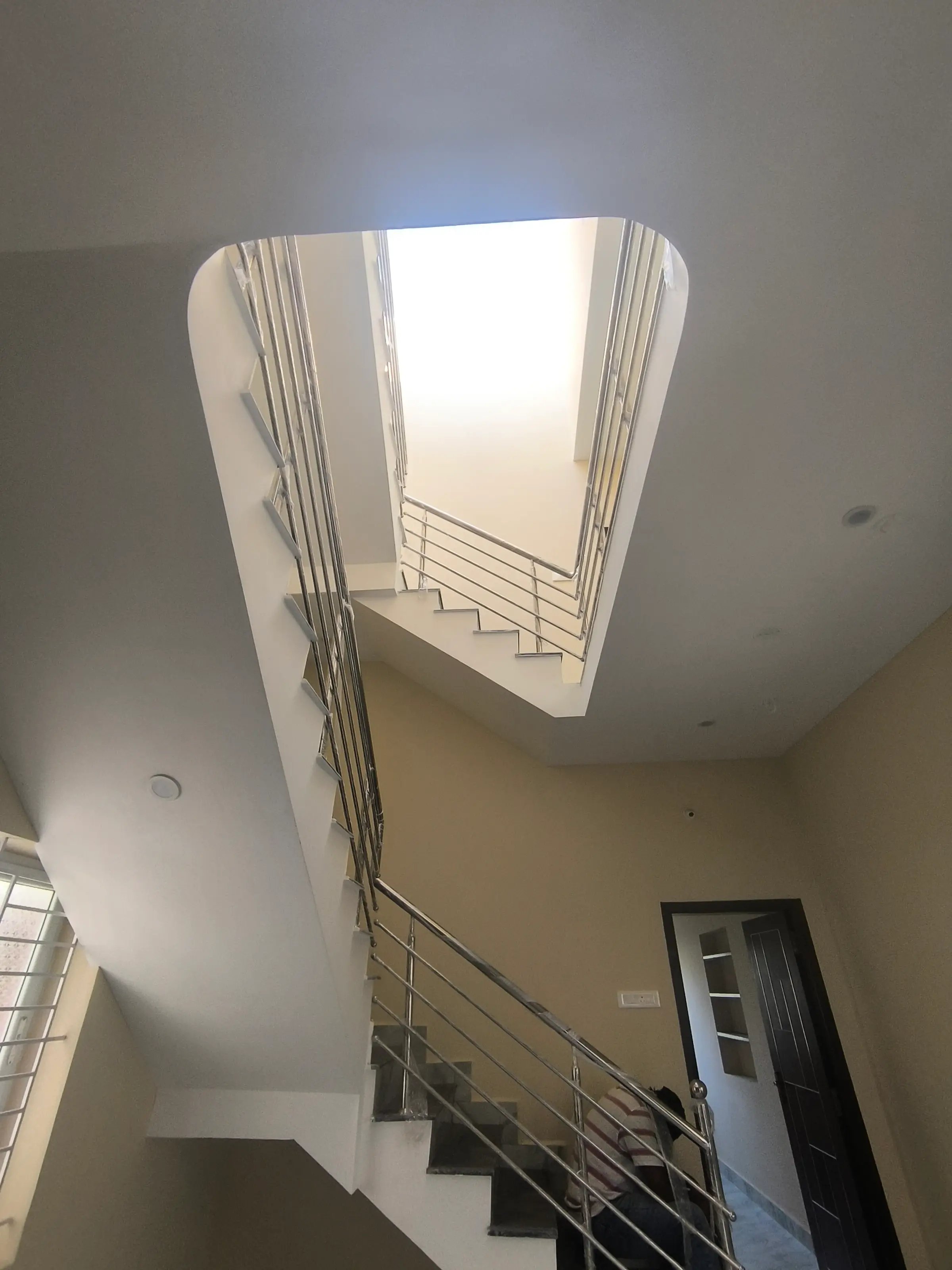Completed residential home: interior staircase