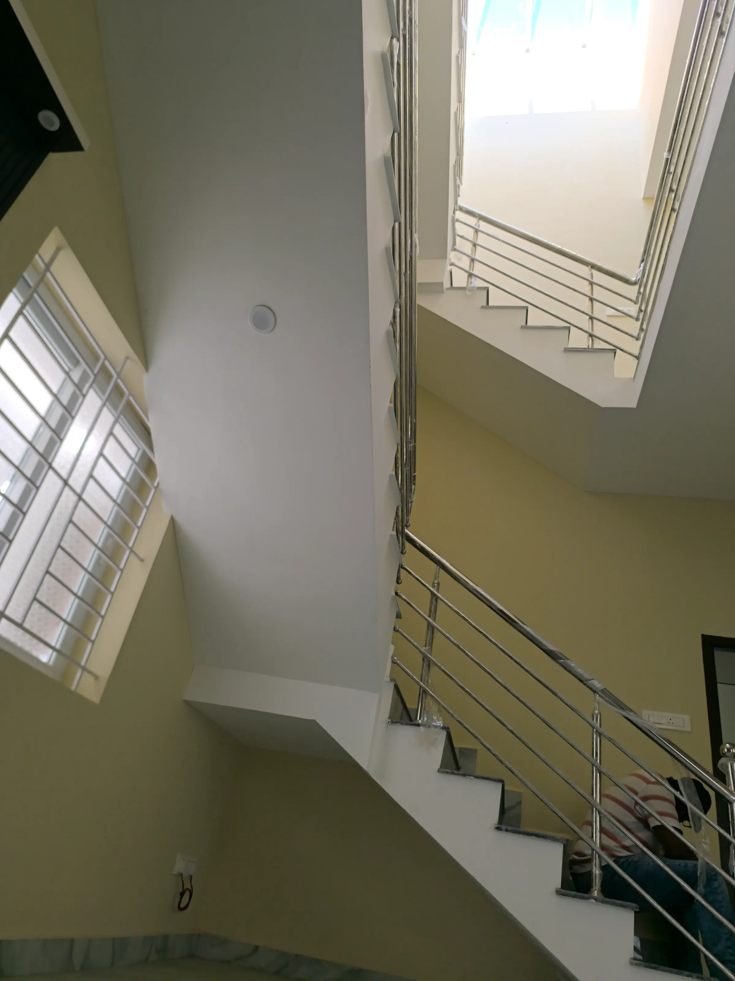 Completed residential home: staircase and landing