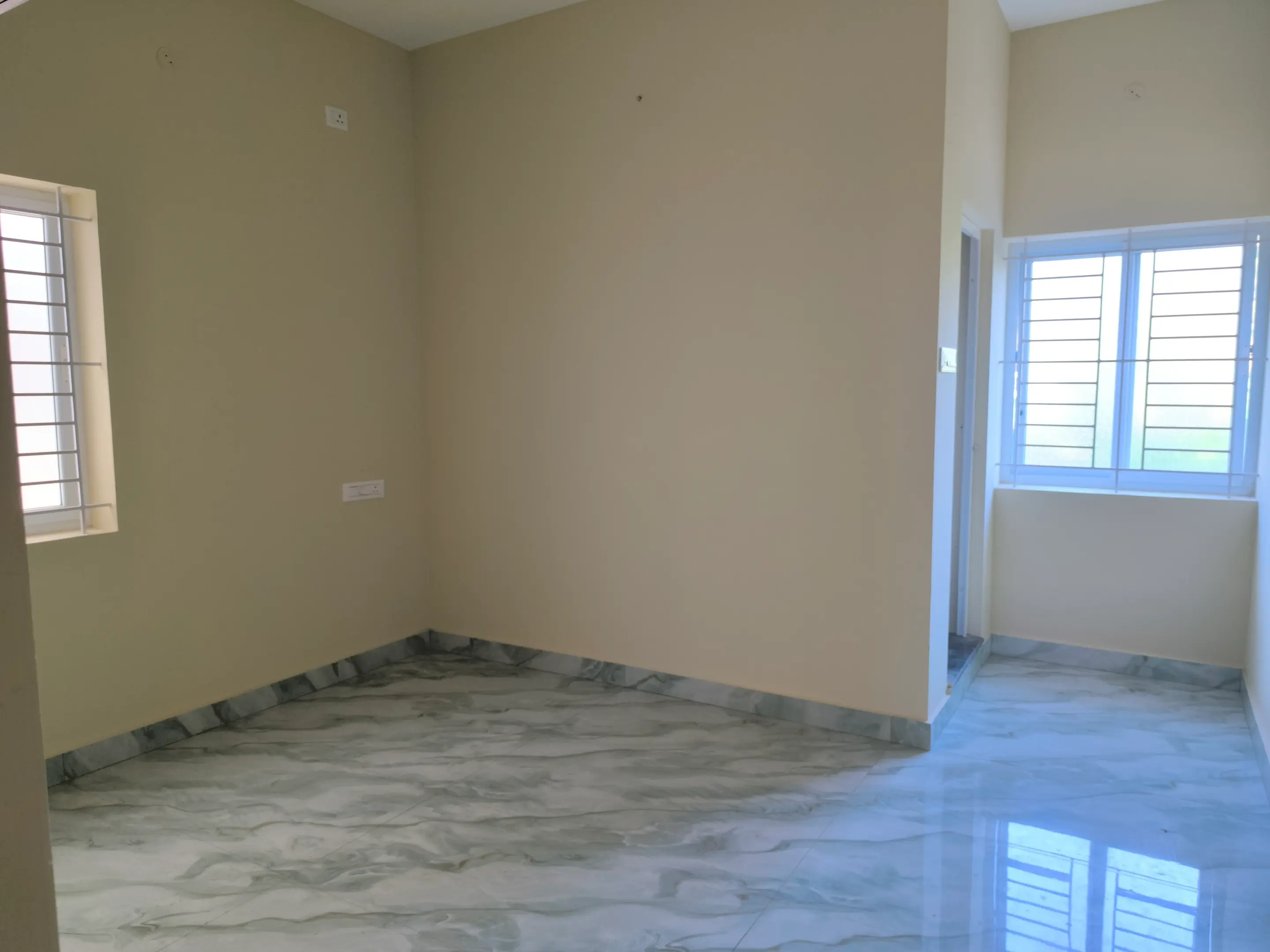 Completed residential home: room and flooring